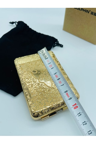 İşlemeli Metal Tabaka Retro Tasarım 18lı Kılıflı Kutusunda