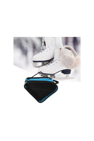 Aubyhe Üç Bölmeli Oxford Kumaş Paten Çantası - Spor Ekipmanı Ve Giyim İçin Geniş Kapasite, Havalandırıcı Ağı Bölmeler, Ayarlanabilir Askı Mavi