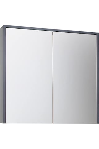 Aras Aynalı Üst Dolap Antrasit/Atlantik Çam 80X75X15 Cm Antrasit - Atlantik Çam