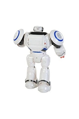 Karsan Uzaktan Kumandalı Robot 34 Cm Işıklı Sesli Yürür Sensörlü Eğlenceli Oyun Arkadaşı