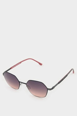 Defacto Erkek Altıgen Bordo Metal Çerçeve Siyah Cam UV Güneş Gözlüğü F0493AXNS