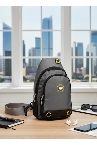NEWİSH POLO BODY BAG ÇAPRAZ GÖĞÜS VE SIRT ÇANTASI-GRİ QATRO 2260 Gri