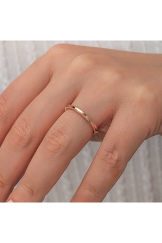Gümüş Rose Ajda Kadın Yüzük T8758 Rose