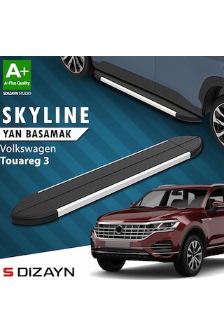 S-dizayn Vw Touareg 3 Skyline Aluminyum Yan Basamak 193 Cm 2018 Üzeri A+ Kalite