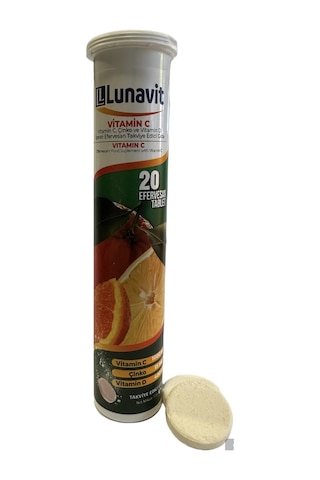Lunavit Vitamin C Çinko Ve Vitamin D 20 Efervesan Tablet
