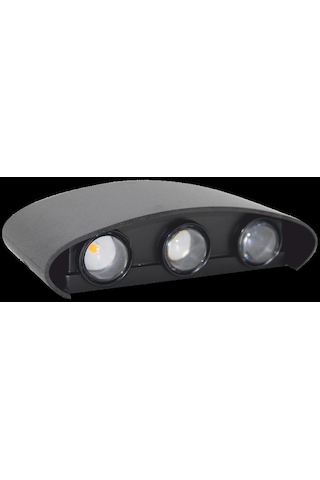 6w Led Duvar Aydınlatma, Günışığı, Siyah Kasa Hs 5850 Siyah