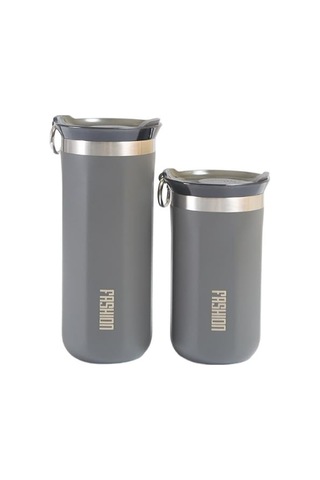 Çelik İçli Termos 350 Ml Gri Skm010 01