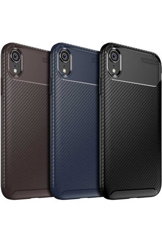 Apple Uyumlu iPhone Xr 6.1 Kılıf Zore Negro Silikon Kapak Siyah