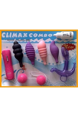 Truva Shop Climax New Combo 6 Çeşit Titreşimli Lüks Vibratör Seti Anal Mastürbatör