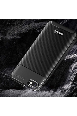 Xiaomi Redmi 6a Kılıf Zore Negro Silikon Kapak Lacivert