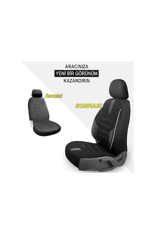Mevas Oto Kılıfları Yıldız B Serisi Tam Set Oto Koltuk Kılıfı Renault Clio 4 İle Uyumlu Standart