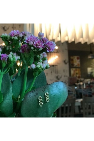 Mini Retro Chain Küpe Gold