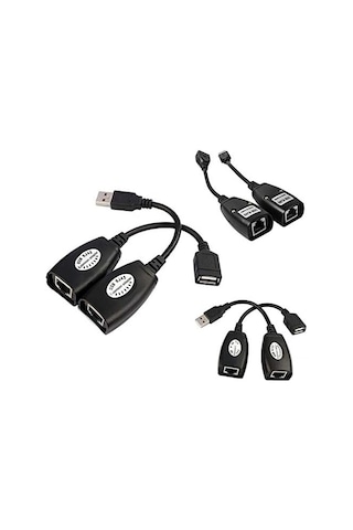 Usb2.0 Rj45 Extender Uzatma Kablosu Cat5-cat6 Uzatıcı