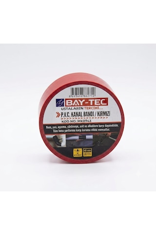Baytec Kırmızı Geniş Elektrik Kanal Bandı Damlama Boru Tamir İzolasyon Bant 48 Mm 20 Yds