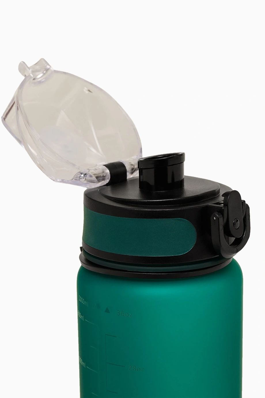 1 Litre Ölçü Göstergeli Spor Su Şişesi Yeşil