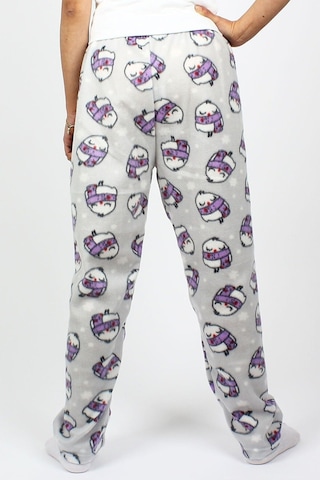 Cepsiz Kışlık Polar Kadın Pijama Altı Tek Alt Je22 Gri