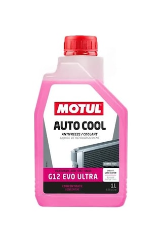 Motul Auto Cool G12 Evo Ultra Antifriz, -37 C Koruma, 1 Litre, Oat Teknolojili Soğutucu Çok Renkli
