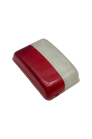 Tır Dorse Yan Sallama Lamba Camı Geniş Tip Kırmızı-beyaz 79 52 Mm