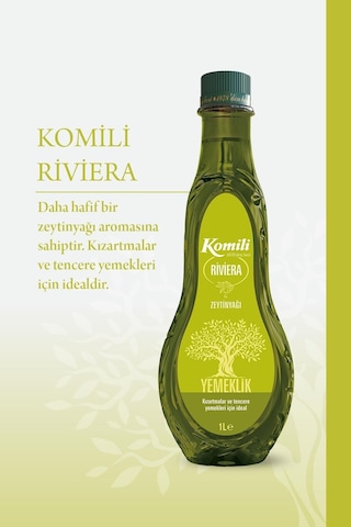 Komili Riviera Zeytinyağı 1 Lt Pet 2 Li