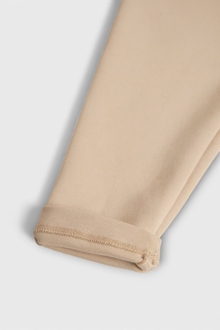 Pamuk Yumuşak Esnek Kumaş Bebek Çocuk Tayt Sütlü Kahve