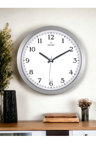 Galaxy 1964-k Serisi Lüx Premium Klasik Ofis Ve Duvar Saati 35 Cm Gri