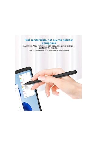 Novahub Asus, Hp, Dell İçin Hassas Dokunmatik Kalem - Hızlı Şarj, Uzun Pil, Rahat Kullanım
