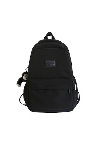 Gençler İçin Şık Ve Dayanıklı Su Geçirmez Sırt Çantası - Lise Ve Üniversite Öğrencilerine Uygun Ergonomik Okul Çantası - Laptop Taşımaya Uygun Pratik Tasarım Siyah