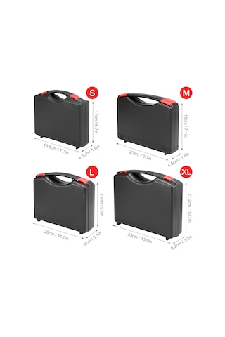 Xindoker Çevre Dostu Pp Malzemeyle Yapılmış Dış Mekan Araç Kutusu, Ergonomik Kollü, Çift Kilitli Ve Dayanıklı Tabanca Tasarımı - L Boyutu