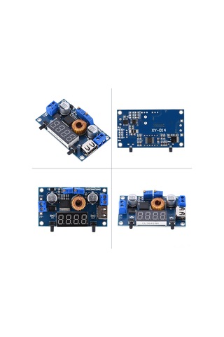 Lemestar Kristal Kasa İle 5a Sabit Gerilim Akım Düşürme Modülü, Voltaj-akım-güç Gösterici, Usb Arayüzü, 75w, Aşırı Akım Korumalı
