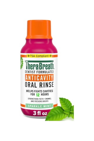 Thera Breath Anticavity Sparkle Mint Ağız Çalkalama Suyu 88.7ml Seyahat Boyu