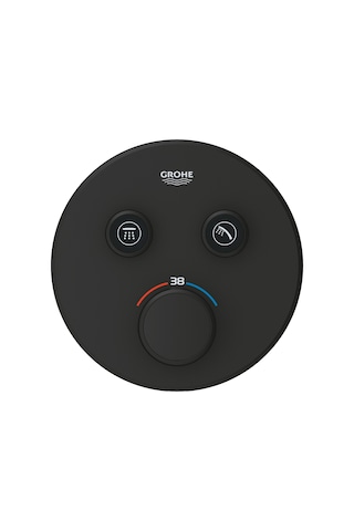 Grohe Grohtherm Smartcontrol Çift Yönlü Ankastre Termostatik Duş Bataryası Phantom Black - 29507Kf0