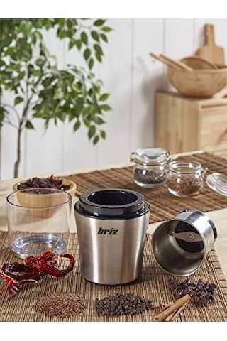 Br721 Çıkarılabilir Hazneli Kahve Ve Baharat Öğütücü Siyah