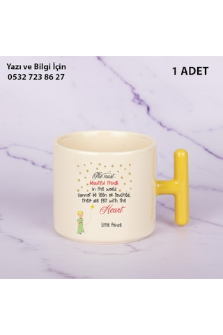 Küçük Prens Baskılı The Little Prince Kupa Bardak Sarı