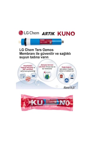 Su Arıtma Filtre Seti Inline Set Lg Kuno Membran En İyi  Set