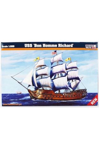 Mistercraft D165 1/500 Uss Bon Homme Richard Yelkenli Gemisi Plastik Model Kiti