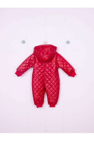 Mikro Kozmonot Kırmızı Bebek Tulumu Kırmızı