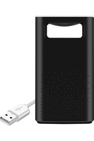 Qingmipy Ev İçin Usb Güneşleştirici Led Işıklı Sessiz Elektronik Mus Musu Öldürücü Tuzağa - Siyah