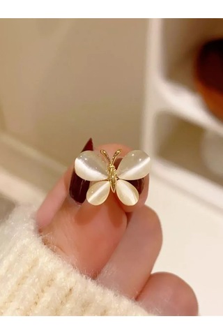 Olfil Broş-mini Kelebek Işıltıyla Opalı 232275793 Altın Rengi