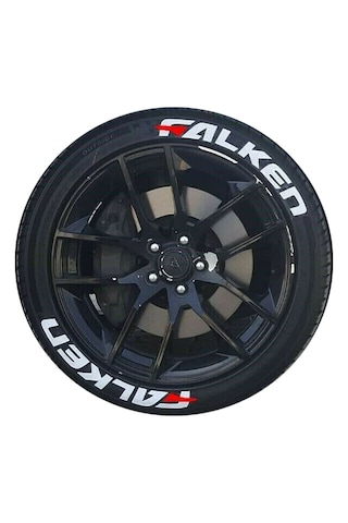 Lastik Yazısı Falken Araç Lastik Stickeri 31mm Büyük Boy 8adet