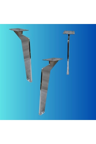 20 Cm Metal Tabanca Ayak Koltuk Ayağı Mobilya Ayağı Ünite Ayağı Konsol Ayağı Puf Berjer Ayağı Krom