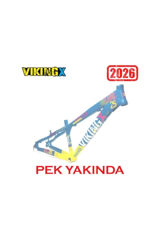 Vikingx Tuff X-25 Dirt Jump Aliminyum Kadro Yeşil-sarı Pt315
