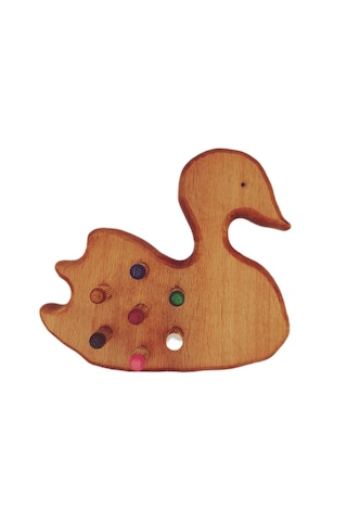 Boncuk Dizme Oyunu Ahşap Kuğu