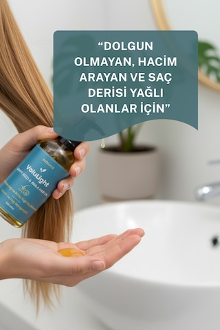 Volulight Hacim Ve Yağ Dengesi 100 Ml Üzüm Çekirdeği & Amla Saç Bakım Yağı