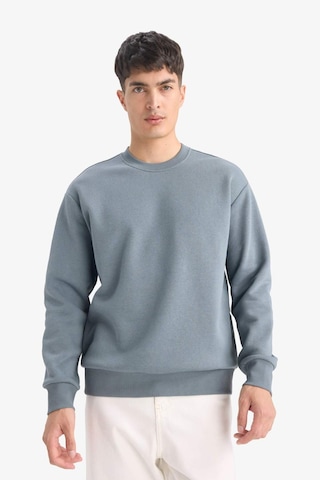 Defacto Relax Fit Bisiklet Yaka Kalın İçi Yumuşak Tüylü Basic Düz Sweatshirt T5139az25augn846 Yeşil