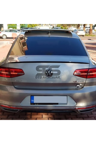 Sts Oto Aksesuar Passat B8 8.5 Bagaj Üstü Çıtası Spoiler Parlak Siyah (Piano Black)