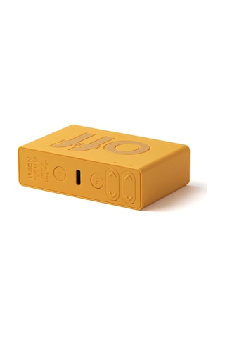 Lexon Flip Mini Şarj Edilebilir Alarm Saat Sarı