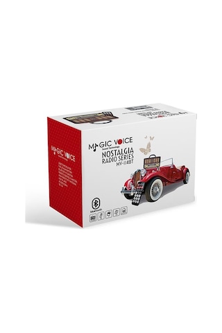 Magicvoice Mv-114bt Usb - Sd - Fm - Bluetooth Destekli Nostaljik Radyo