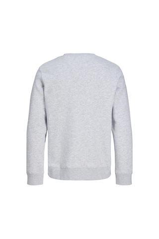 Jack & Jones Jjrush Erkek Sweatshirt Bisiklet Yaka Rahat Günlük Pamuklu Gri