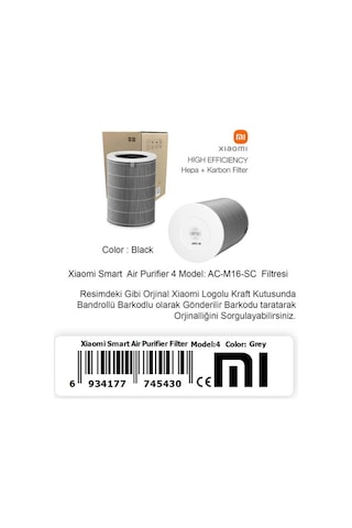 Xiaomi Mi Smart Air Purifier 4 Hepa Filtre