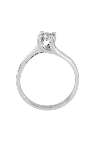 Sirius F Renk 0,23 Karat Pırlanta Tektaş Yüzük 0824R0086